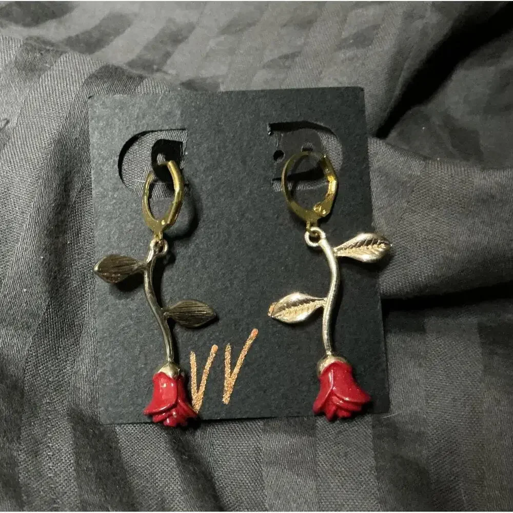 True Rose Drop Earrings